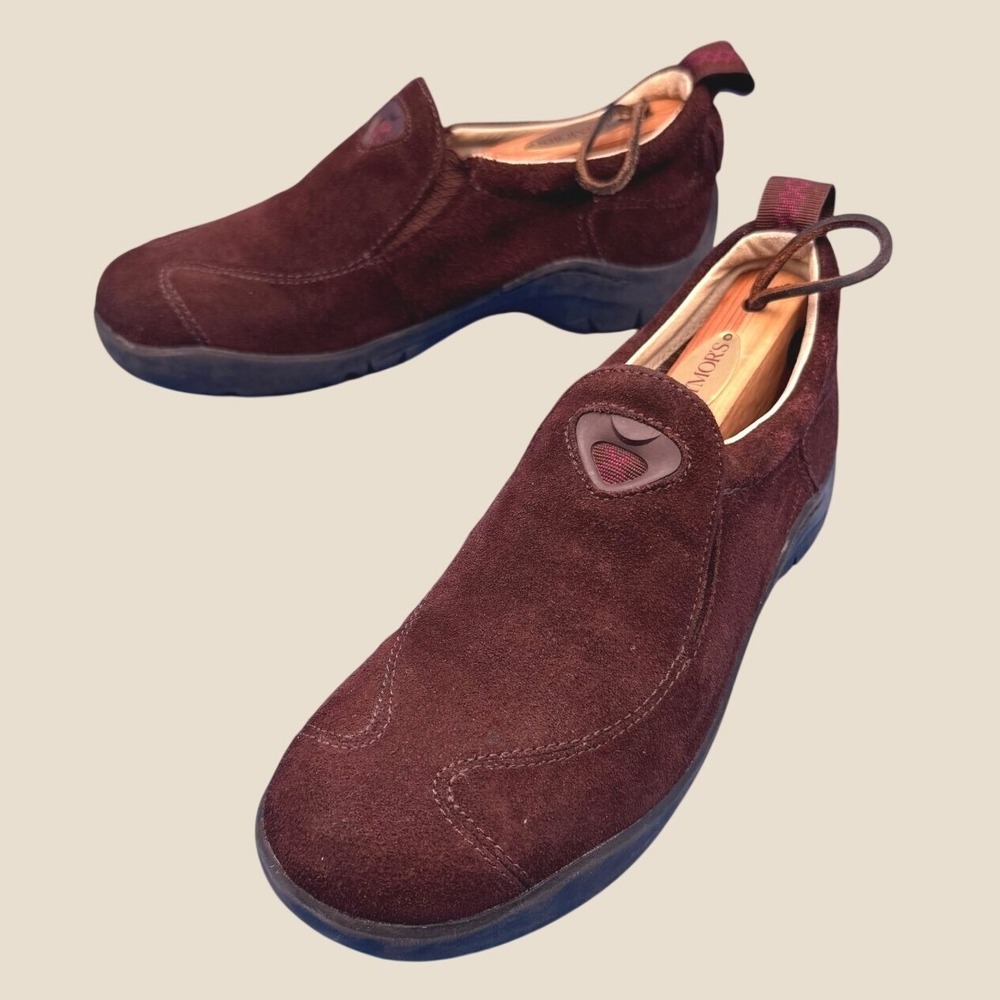Dunham Slip On Shoes Women 7B Brown Hemlock WCE910BR Suede Hiking Outdoor Trail